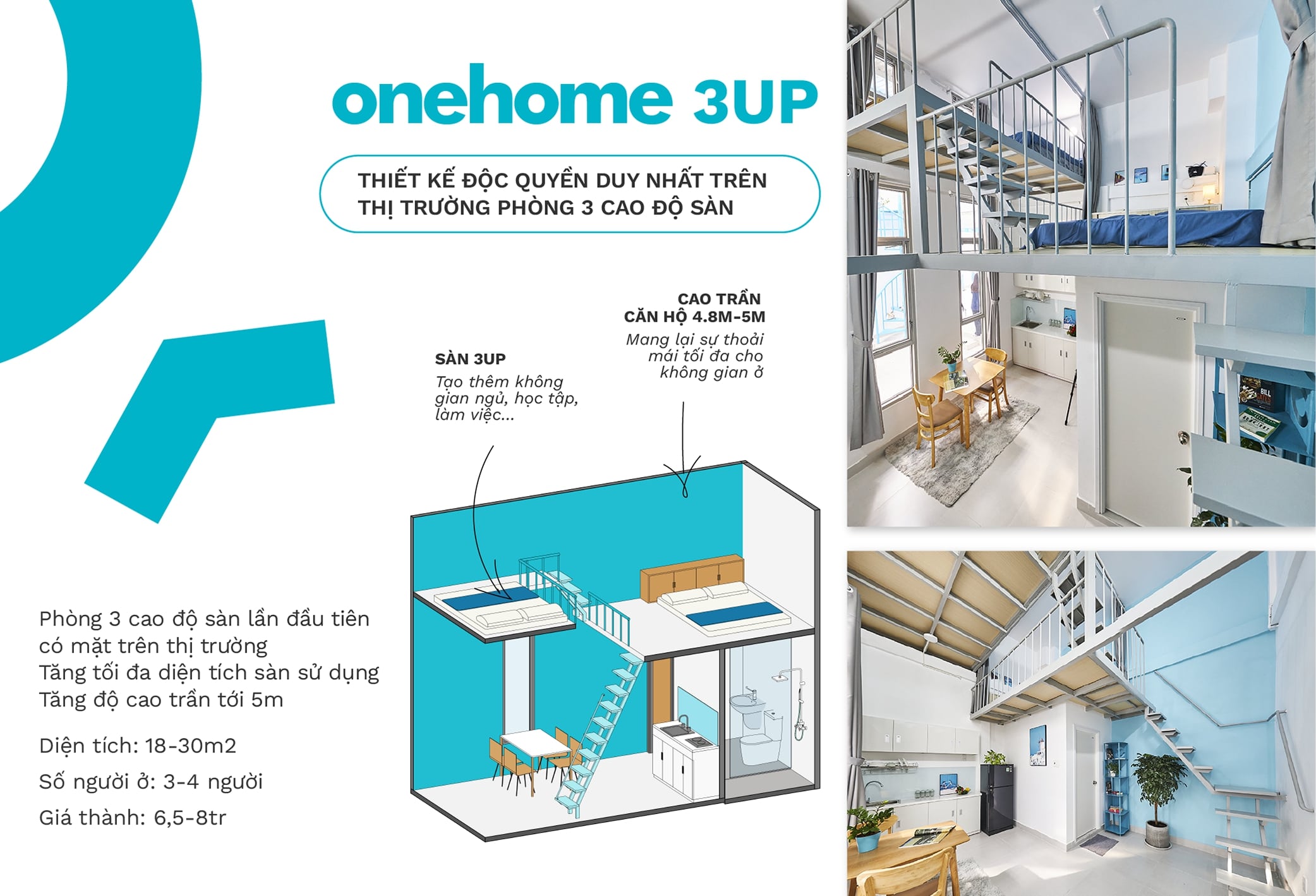 Mô hình sản phẩm - Onehome 3UP